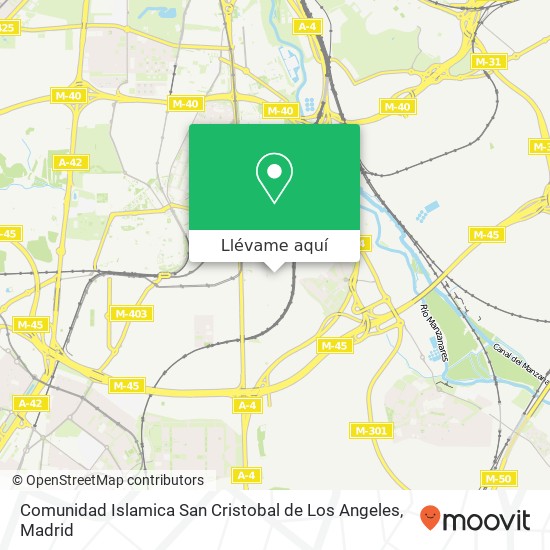 Mapa Comunidad Islamica San Cristobal de Los Angeles