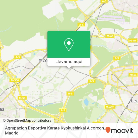 Mapa Agrupacion Deportiva Karate Kyokushinkai Alcorcon