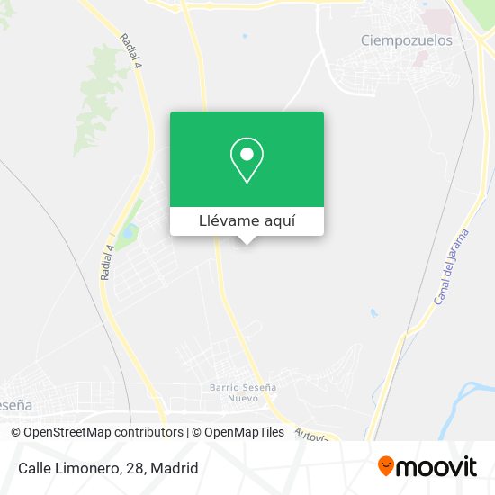 Mapa Calle Limonero, 28