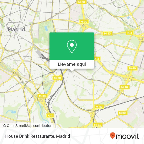 Mapa House Drink Restaurante