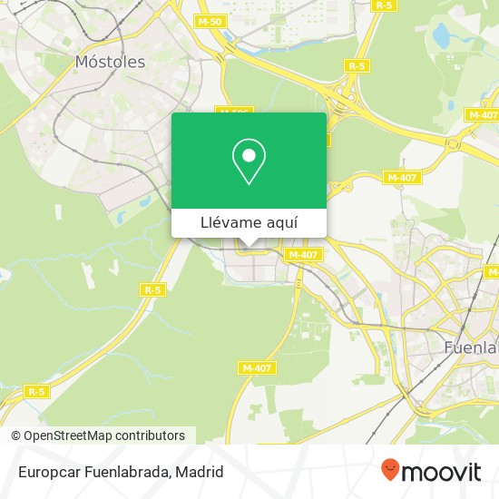 Mapa Europcar Fuenlabrada