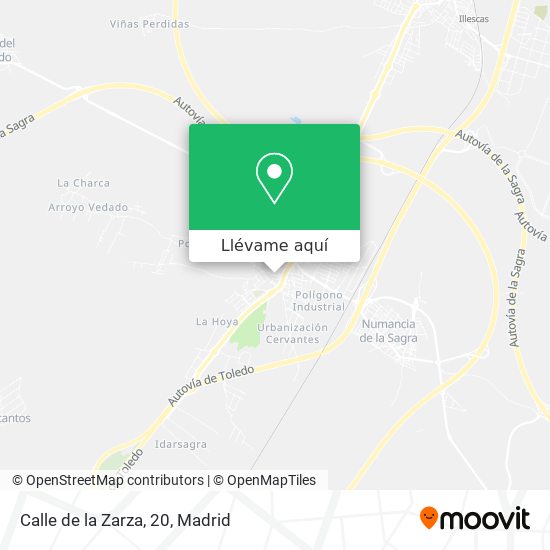 Mapa Calle de la Zarza, 20