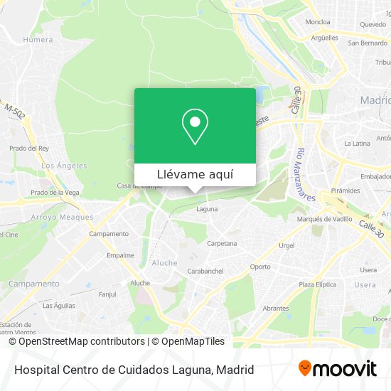 Mapa Hospital Centro de Cuidados Laguna