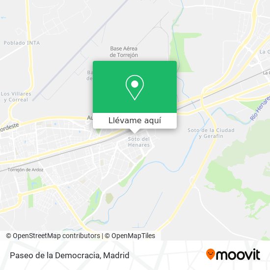 Mapa Paseo de la Democracia