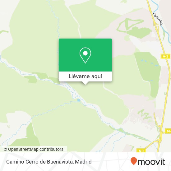 Mapa Camino Cerro de Buenavista