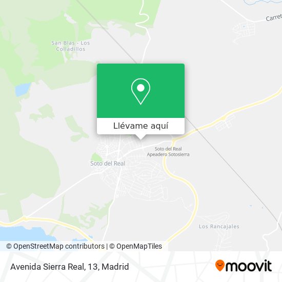 Mapa Avenida Sierra Real, 13
