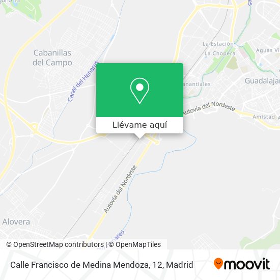 Mapa Calle Francisco de Medina Mendoza, 12