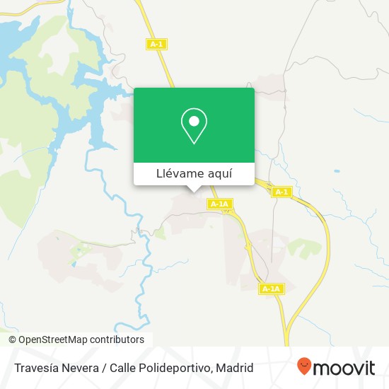 Mapa Travesía Nevera / Calle Polideportivo