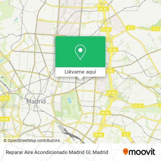 Mapa Reparar Aire Acondicionado Madrid Gl