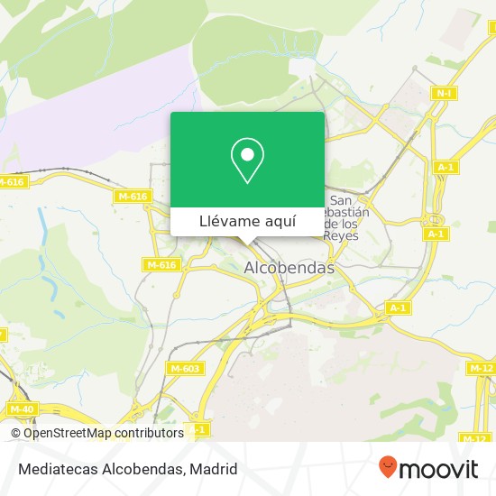 Mapa Mediatecas Alcobendas