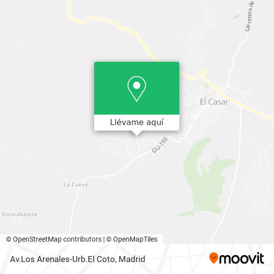 Mapa Av.Los Arenales-Urb.El Coto
