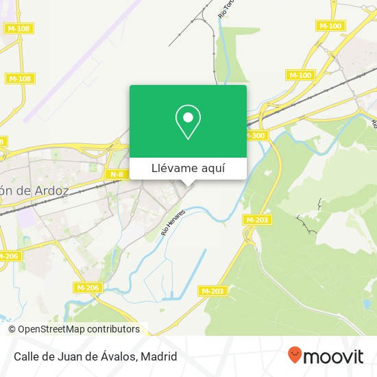 Mapa Calle de Juan de Ávalos