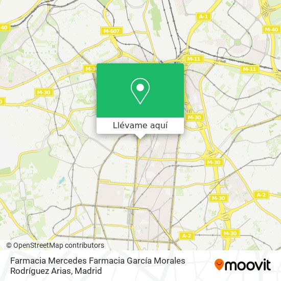 Mapa Farmacia Mercedes Farmacia García Morales Rodríguez Arias