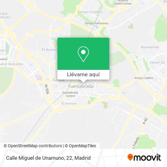 Mapa Calle Miguel de Unamuno, 22