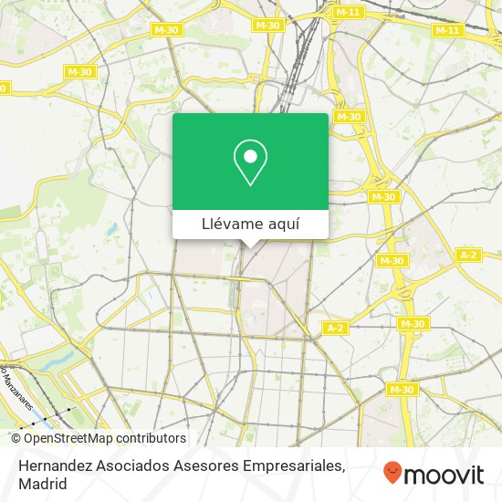 Mapa Hernandez Asociados Asesores Empresariales