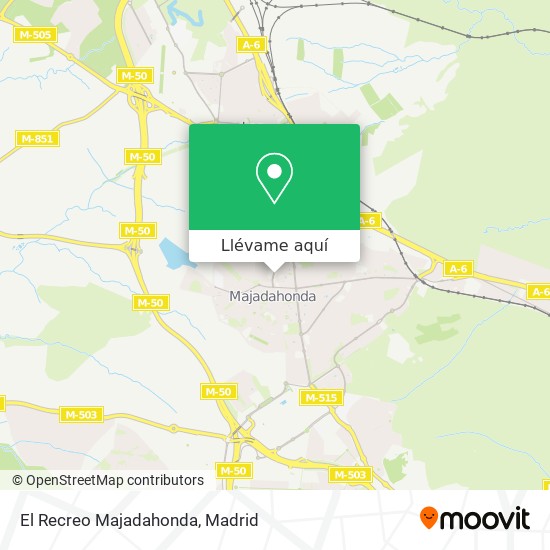 Mapa El Recreo Majadahonda