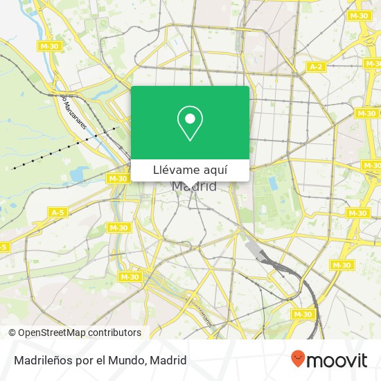 Mapa Madrileños por el Mundo