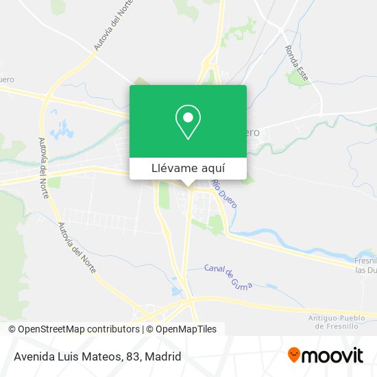 Mapa Avenida Luis Mateos, 83