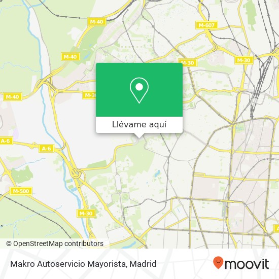 Mapa Makro Autoservicio Mayorista