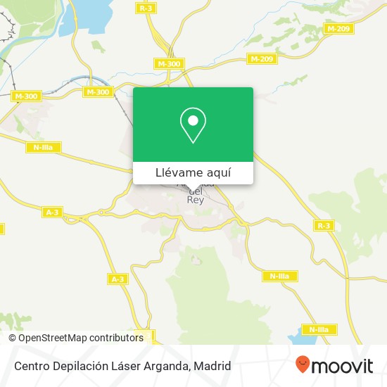 Mapa Centro Depilación Láser Arganda