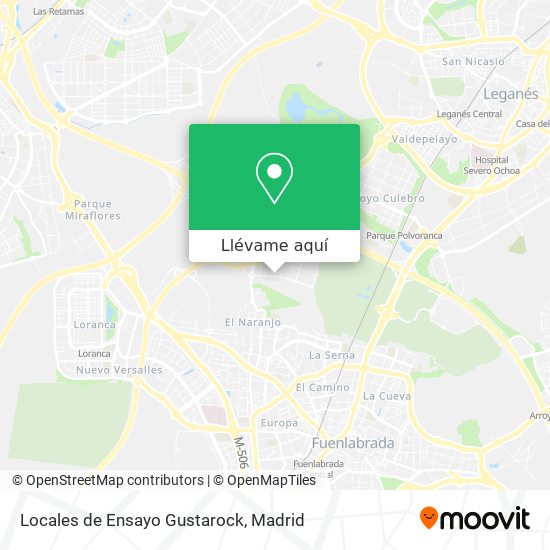 Mapa Locales de Ensayo Gustarock