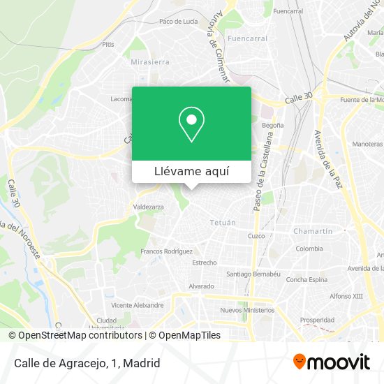 Mapa Calle de Agracejo, 1