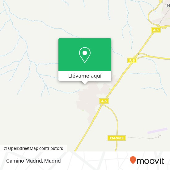 Mapa Camino Madrid