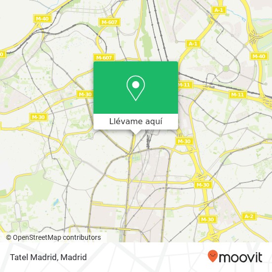 Mapa Tatel Madrid