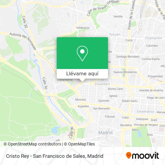 Mapa Cristo Rey - San Francisco de Sales