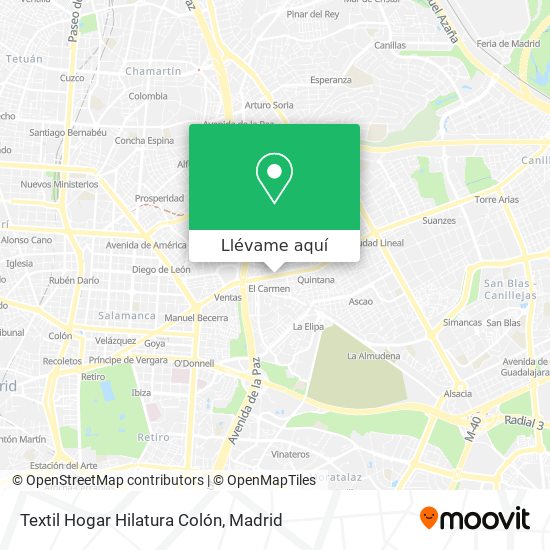 Mapa Textil Hogar Hilatura Colón