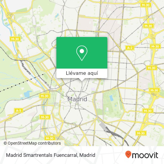 Mapa Madrid Smartrentals Fuencarral