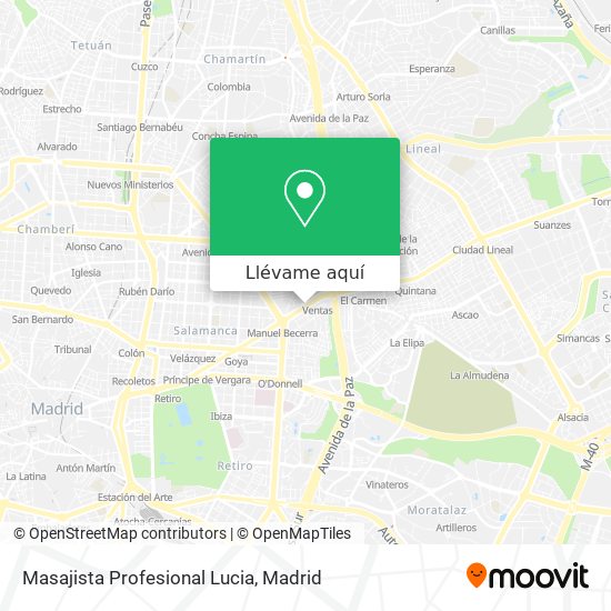 Egoísmo Interminable personalizado Cómo llegar a Masajista Profesional Lucia en Madrid en Autobús, Metro o  Tren?