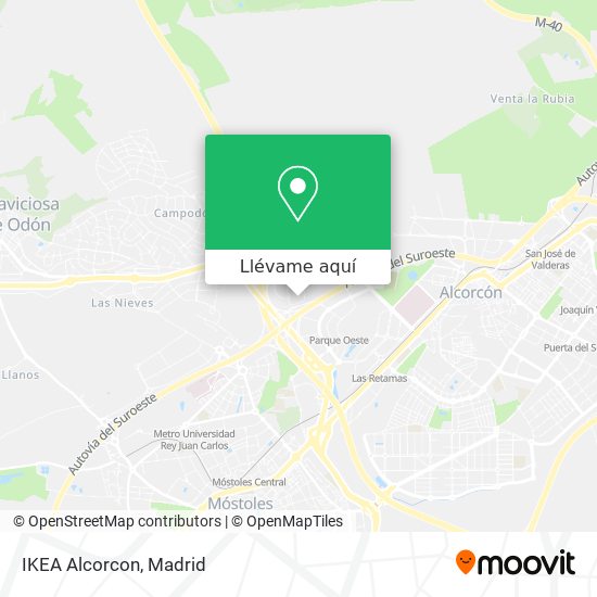 Mapa IKEA Alcorcon