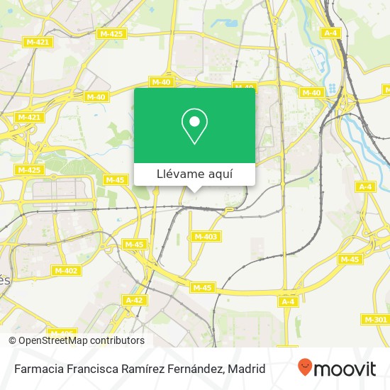 Mapa Farmacia Francisca Ramírez Fernández