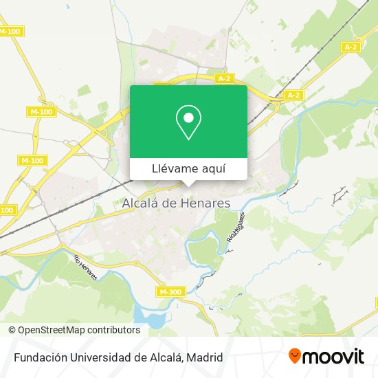 Mapa Fundación Universidad de Alcalá