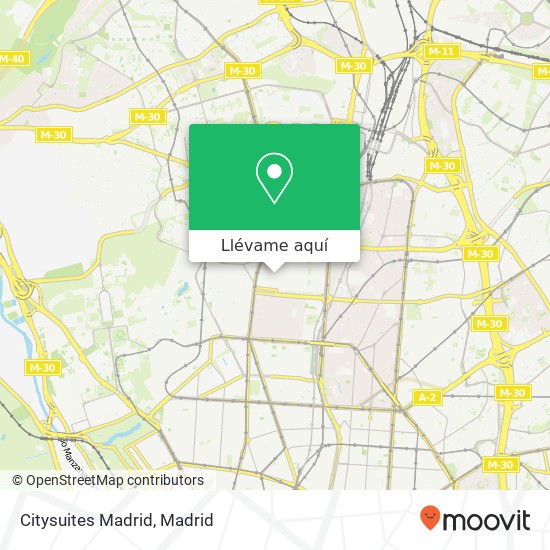 Mapa Citysuites Madrid