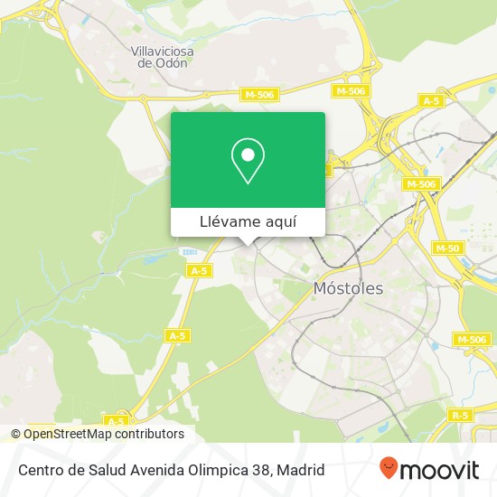 Mapa Centro de Salud Avenida Olimpica 38