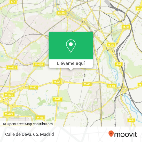 Mapa Calle de Deva, 65