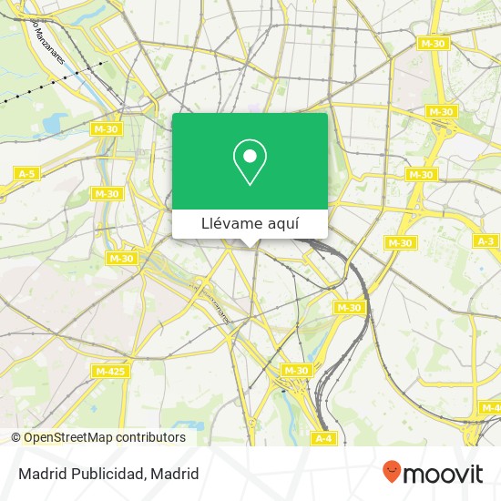 Mapa Madrid Publicidad