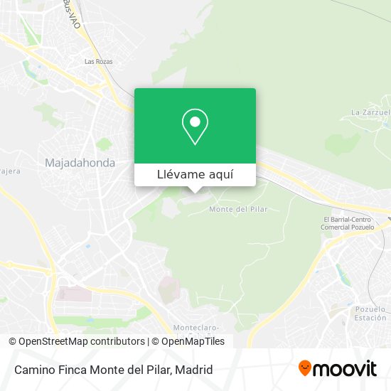 Mapa Camino Finca Monte del Pilar
