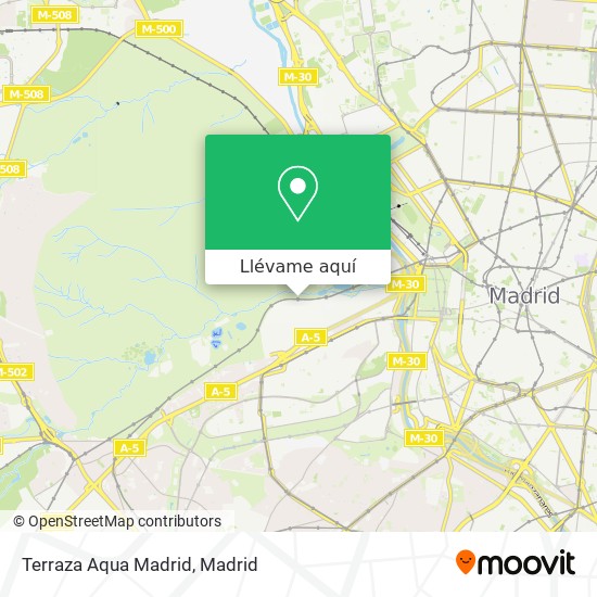 Mapa Terraza Aqua Madrid