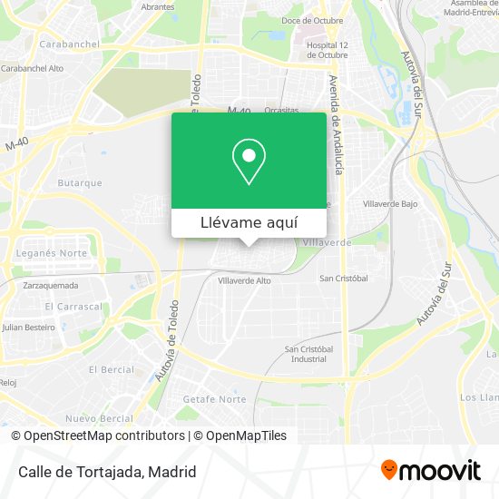 Mapa Calle de Tortajada