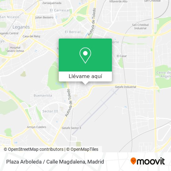 Mapa Plaza Arboleda / Calle Magdalena