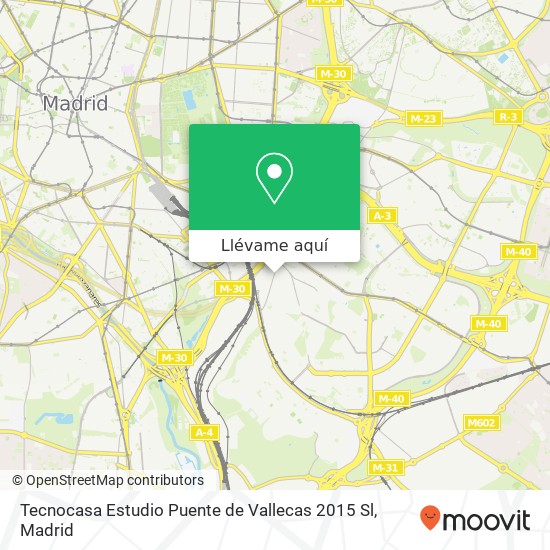 Mapa Tecnocasa Estudio Puente de Vallecas 2015 Sl