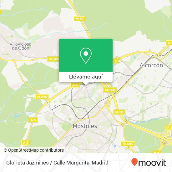 Mapa Glorieta Jazmines / Calle Margarita