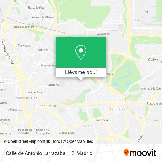 Mapa Calle de Antonio Larrazabal, 12