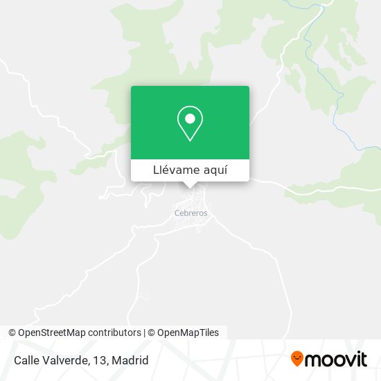 Mapa Calle Valverde, 13