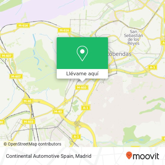 Mapa Continental Automotive Spain