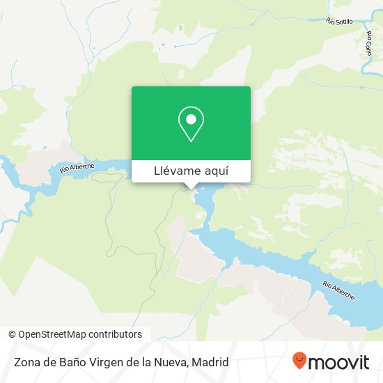 Mapa Zona de Baño Virgen de la Nueva
