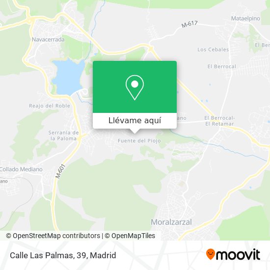Mapa Calle Las Palmas, 39